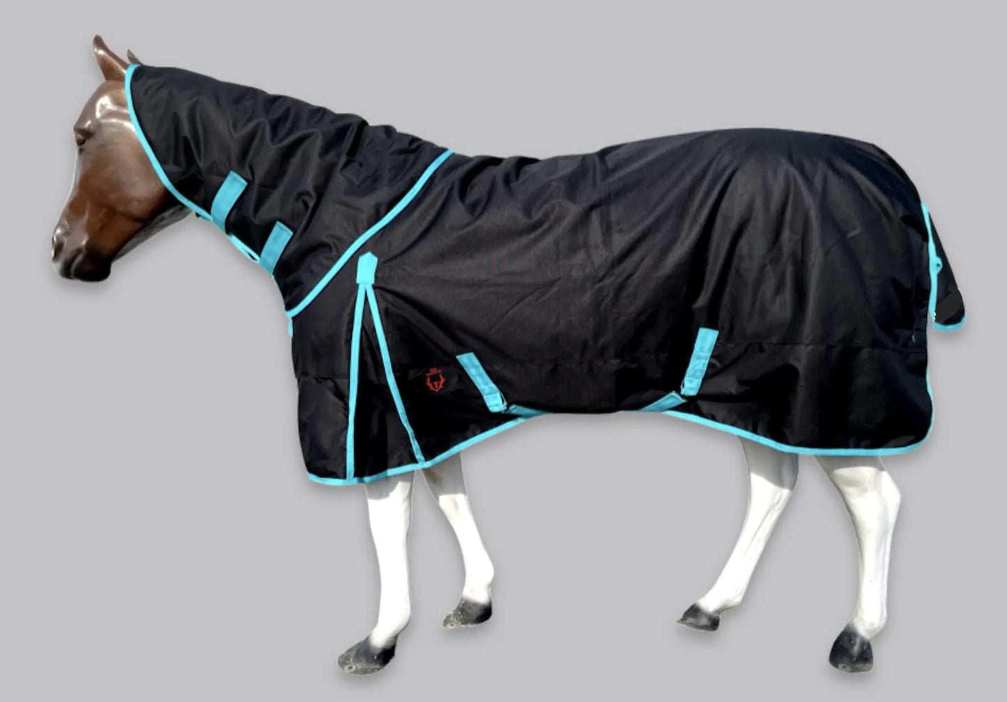 Tech Equestrian 1200D Rain Sheet with Neck Cover - view 2