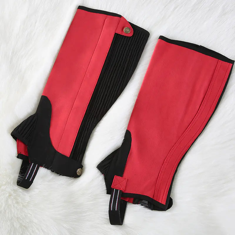 Equestrian Riding Leggings with Knee Pads - Red / Child, M - view 12