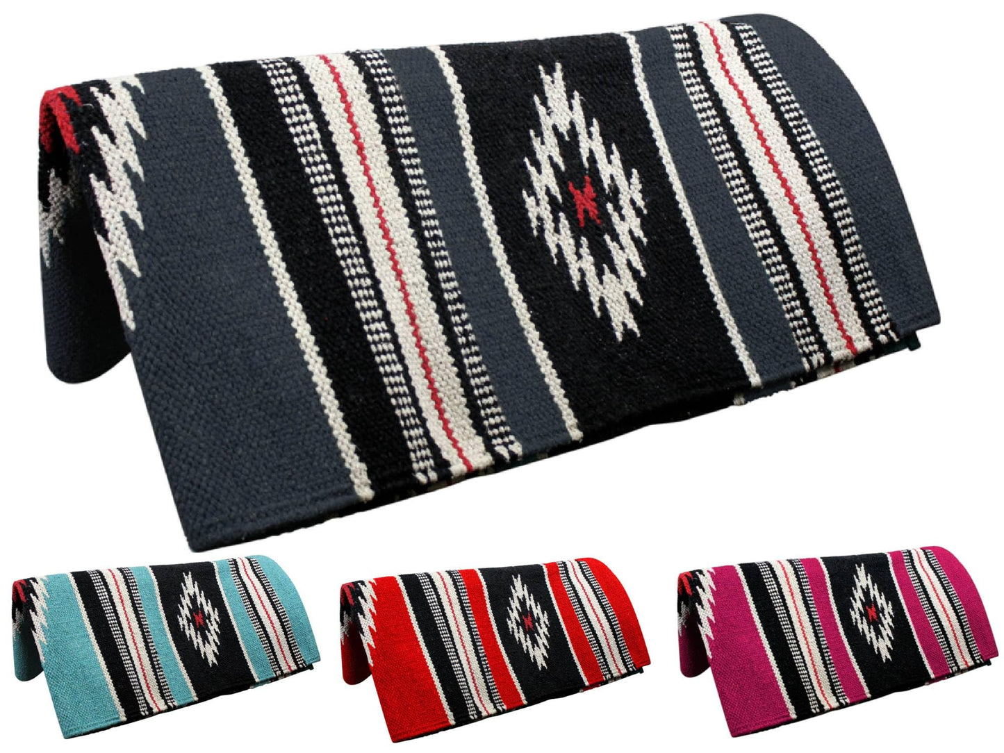 Tahoe Tack Hand-Woven Navajo Saddle Blanket - view 2