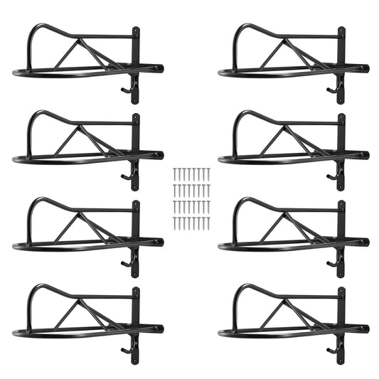 VEVOR Wall-Mount Saddle Rack Set - Wall Mounted Saddle Stand-8 Pcs