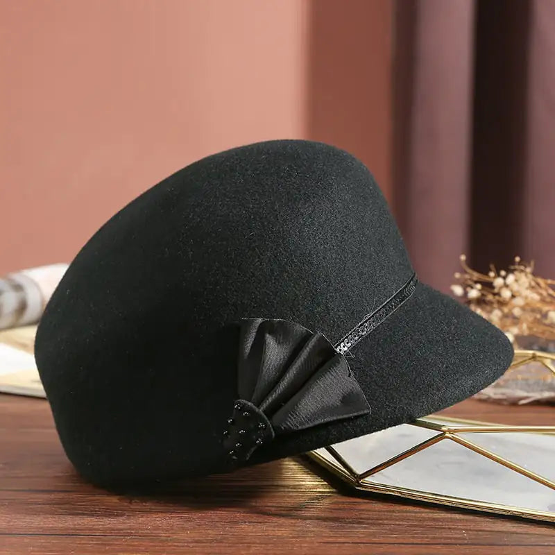 Women's Vintage Equestrian Top Hat - Black, Adjustable
