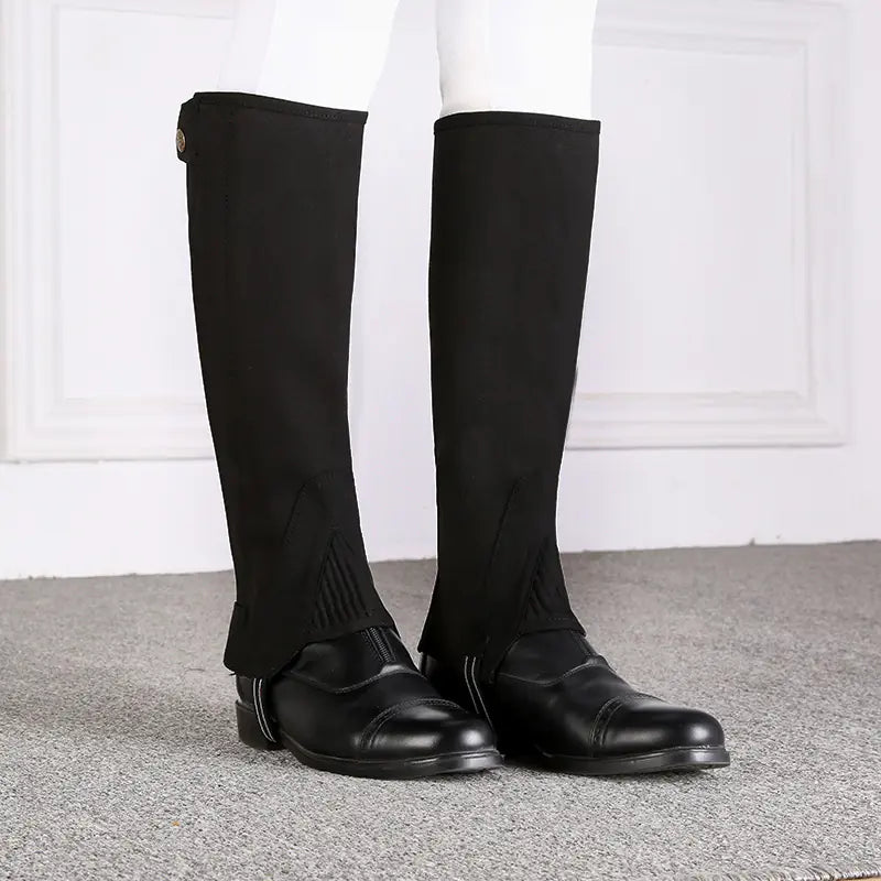 Equestrian Riding Leggings with Knee Pads - Black / adult, L - view 13