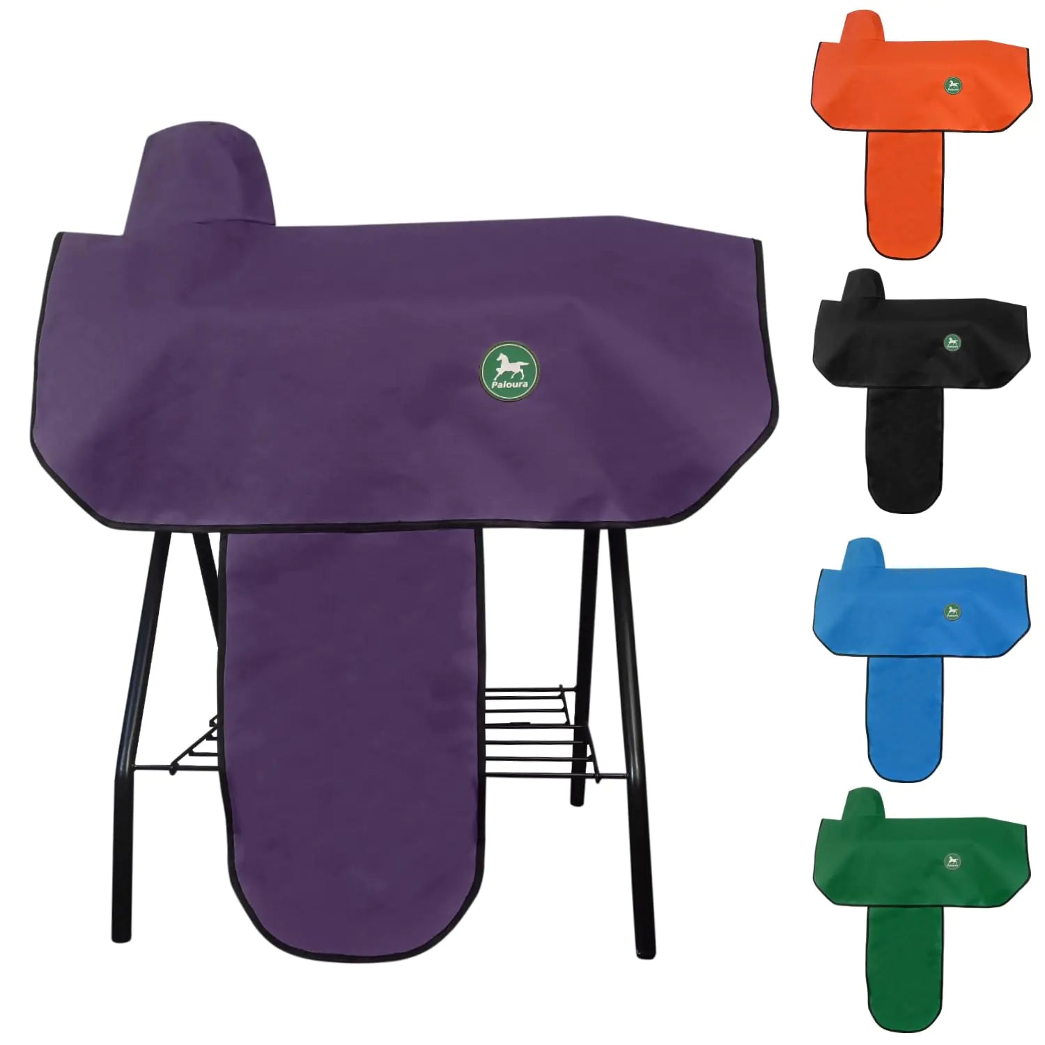 Waterproof Western Saddle Cover with Elastic Straps - purple