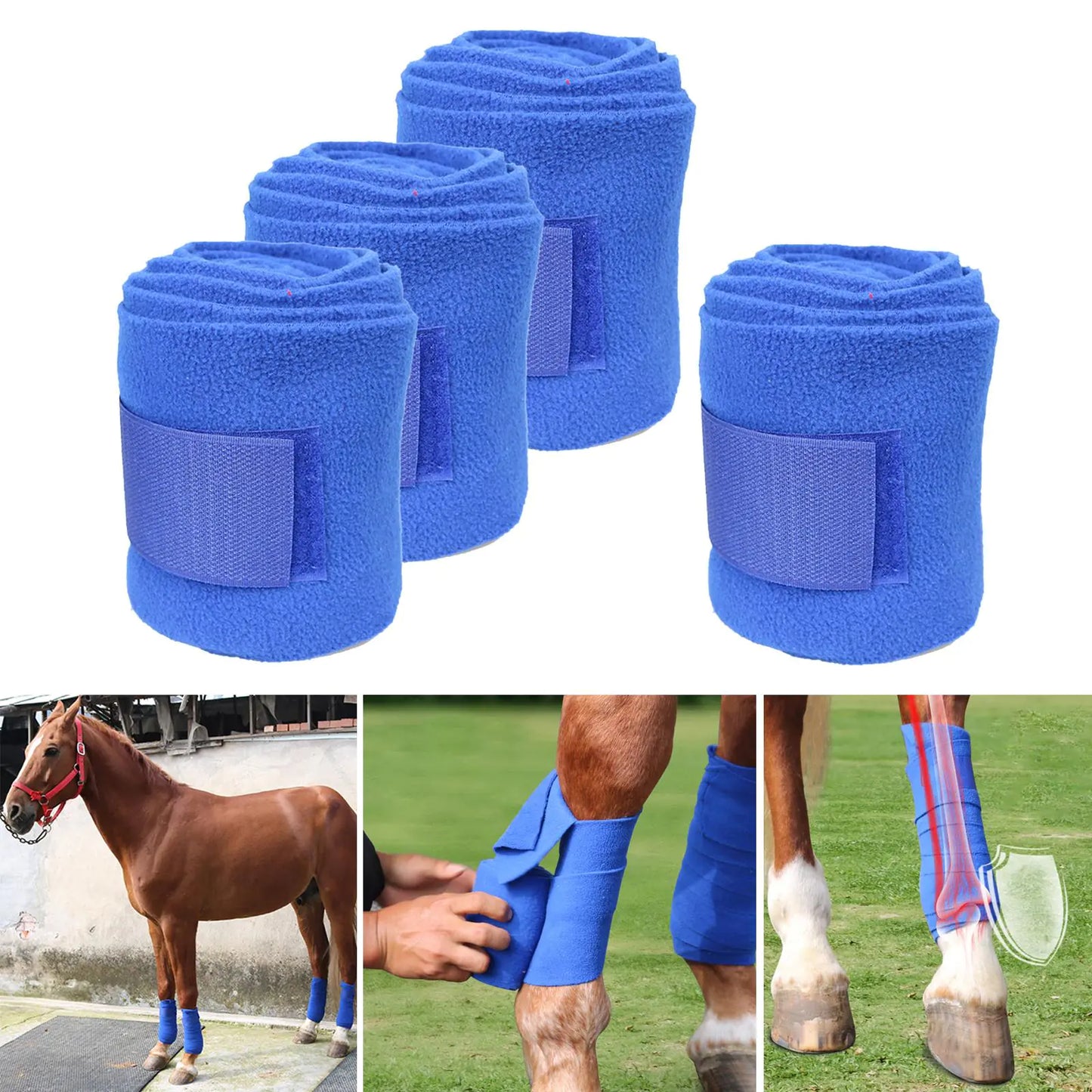 Equestrian Leg Straps, 4-Piece Set - view 3