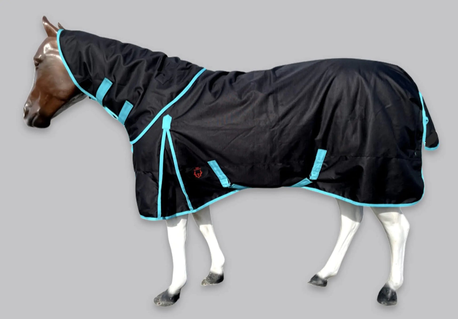 Tech Equestrian 1200D Rain Sheet with Neck Cover - view 2