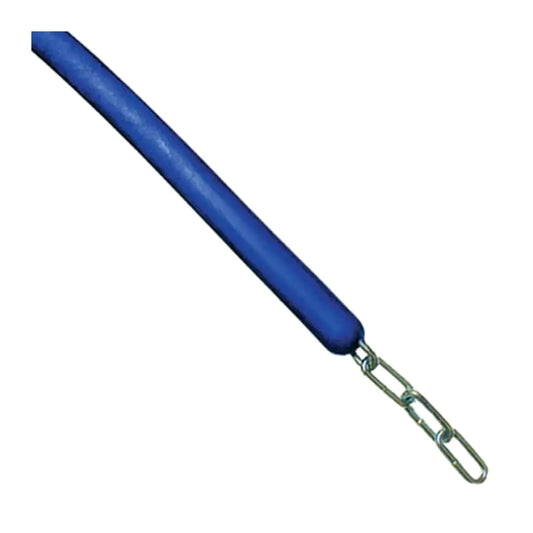 Intrepid International Blue Rubber Coated Stall Chain Guard - Horse Supplies Rubber Coated Chain for Horse Stall & Equestrian Promotes Comfort Durability & Air Circulation - 43"