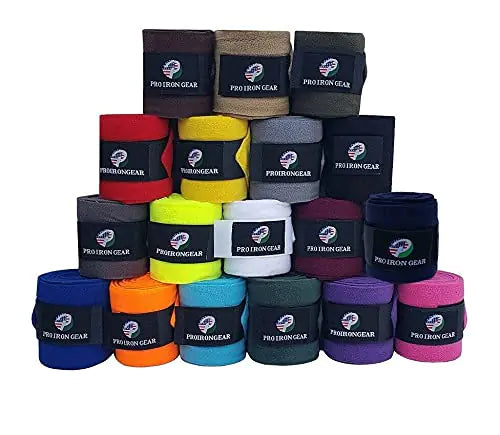 RIDING GEARS Horse Fleece Wraps Bandages/Polo Wraps/Stable Wraps Equestrian Leg Wraps Set of 4 Equestrian Boot Protection (Purple)