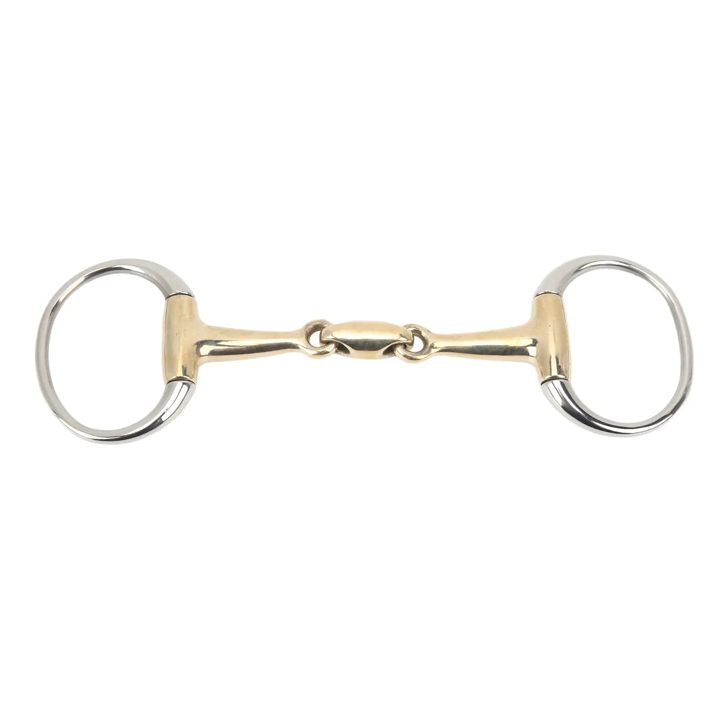 Double-Jointed Loose Ring Snaffle Bit with Copper Link