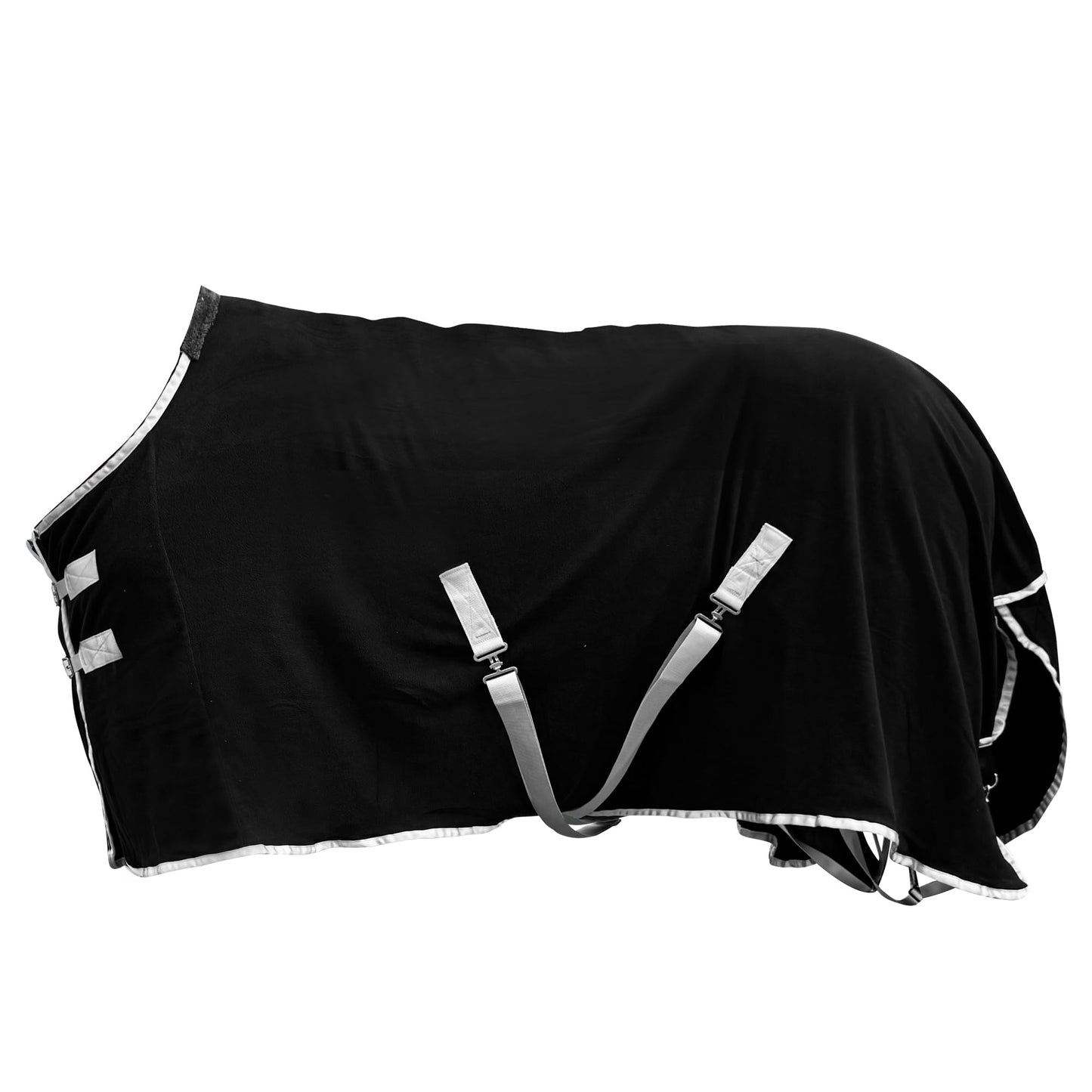Polar Fleece Horse Cooler Blanket - Black, US78 in(EU145 cm)