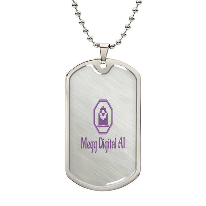 Megg Digital AI Dog Tag Necklace