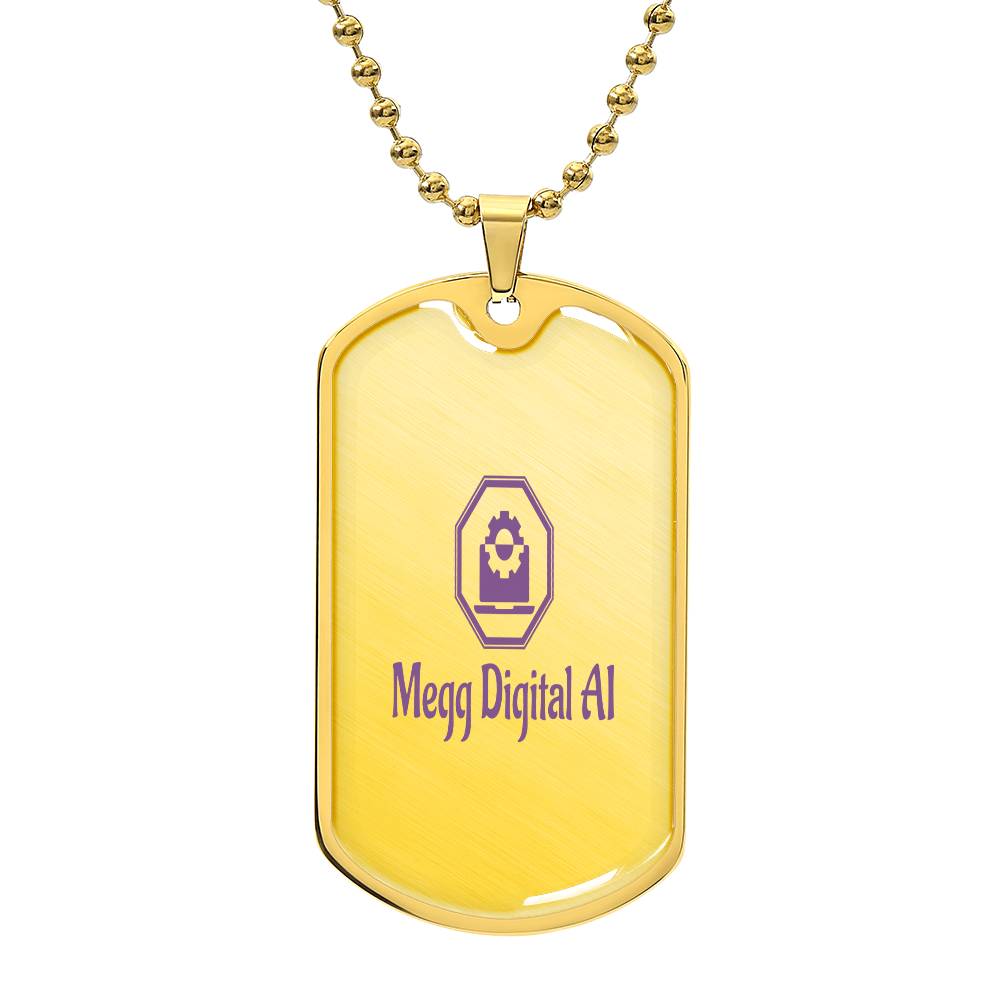 Megg Digital AI Dog Tag Necklace