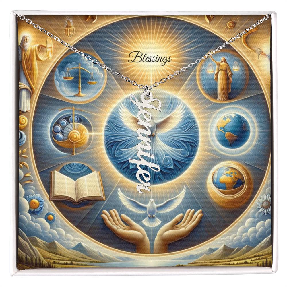 Vertical Name Necklace