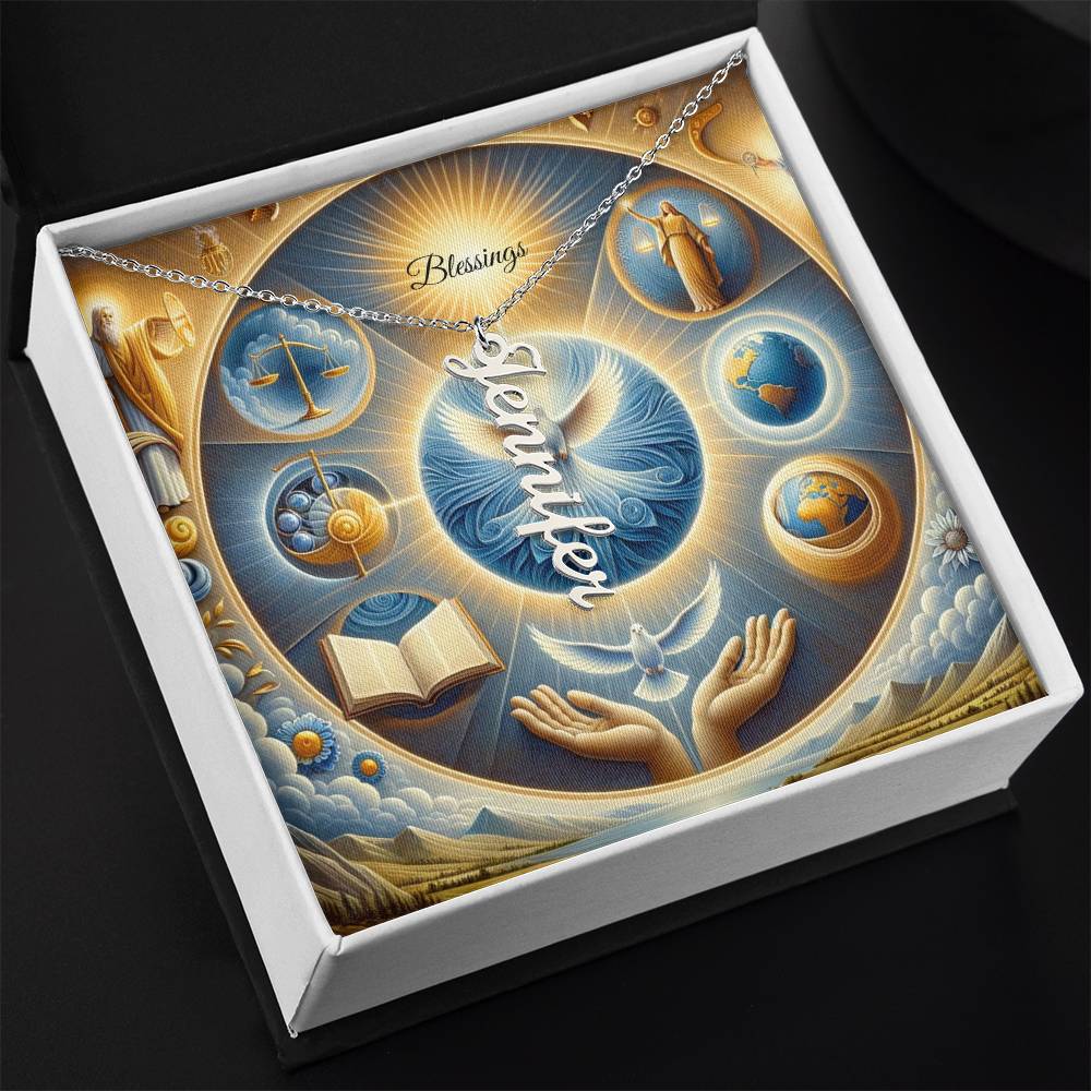 Vertical Name Necklace