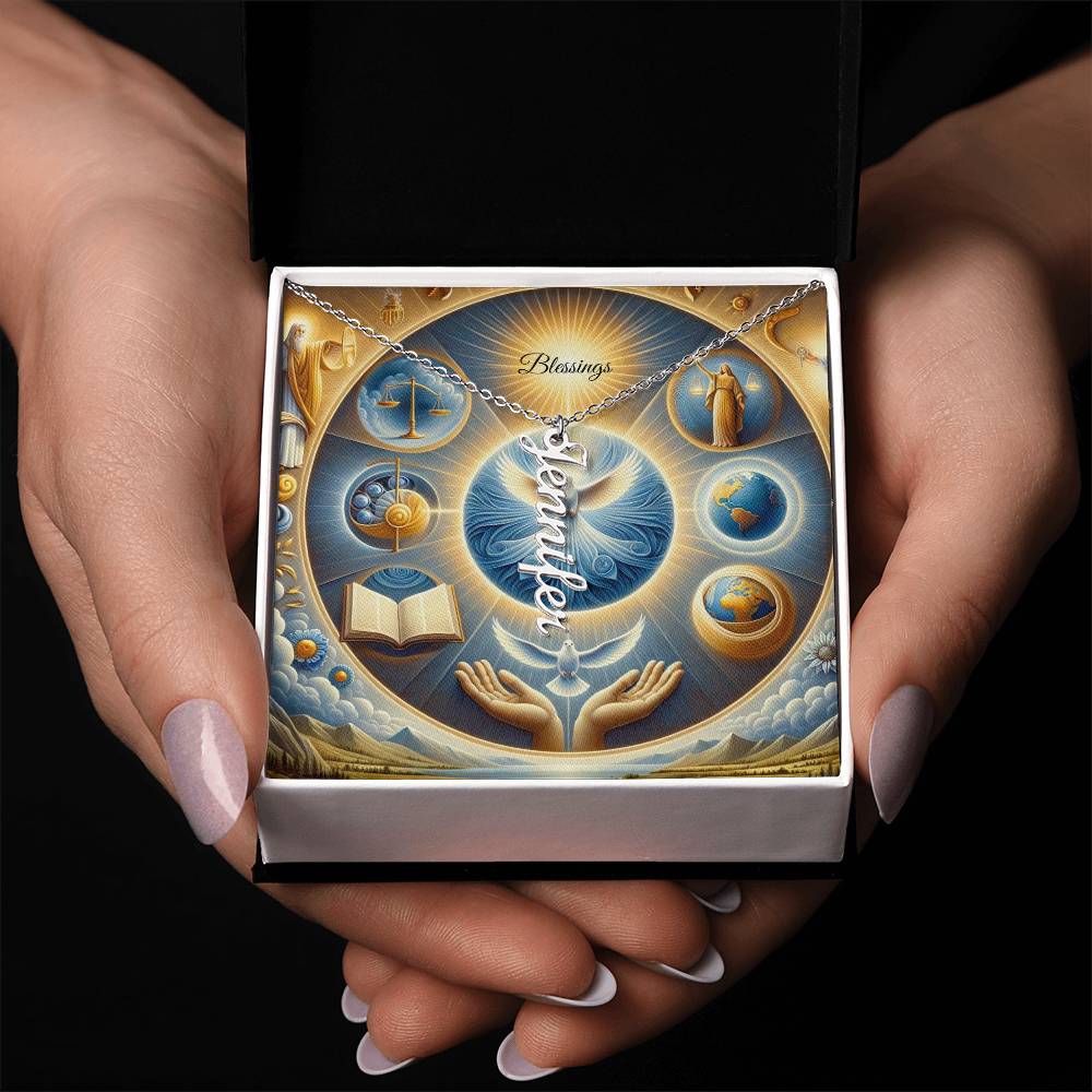 Vertical Name Necklace