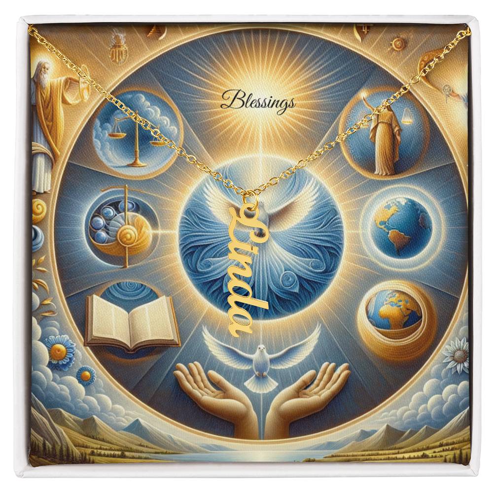 Vertical Name Necklace