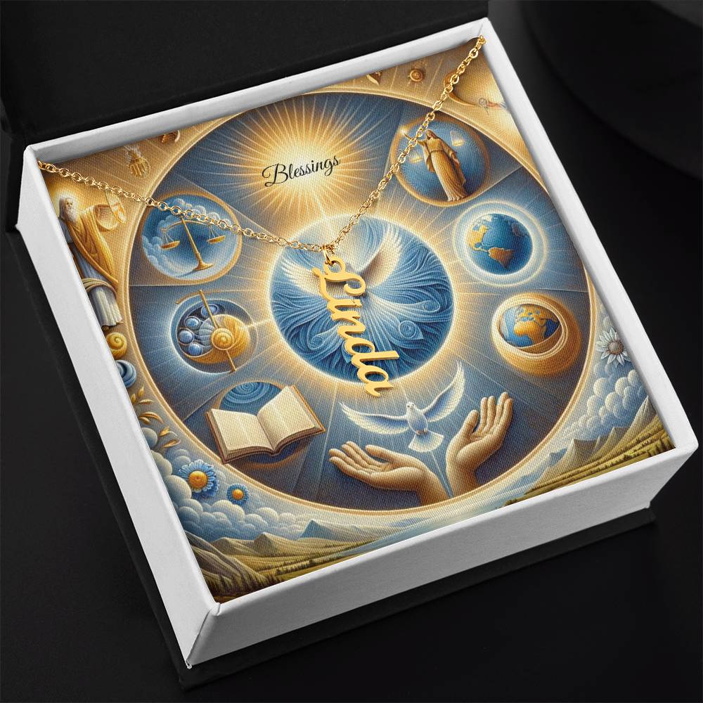 Vertical Name Necklace