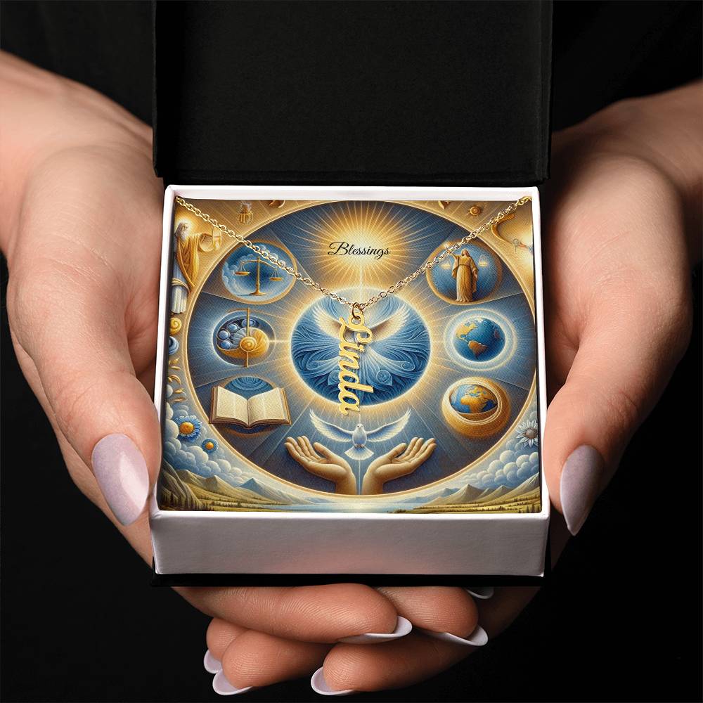 Vertical Name Necklace