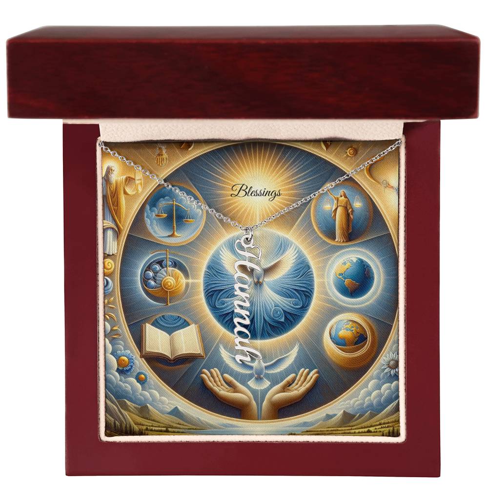 Vertical Name Necklace