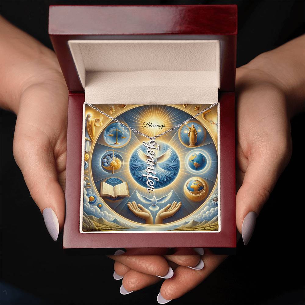 Vertical Name Necklace