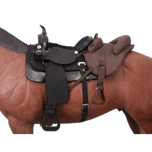 Tough 1 Ride - Behind Tandem Saddle for Western Saddle Brown
