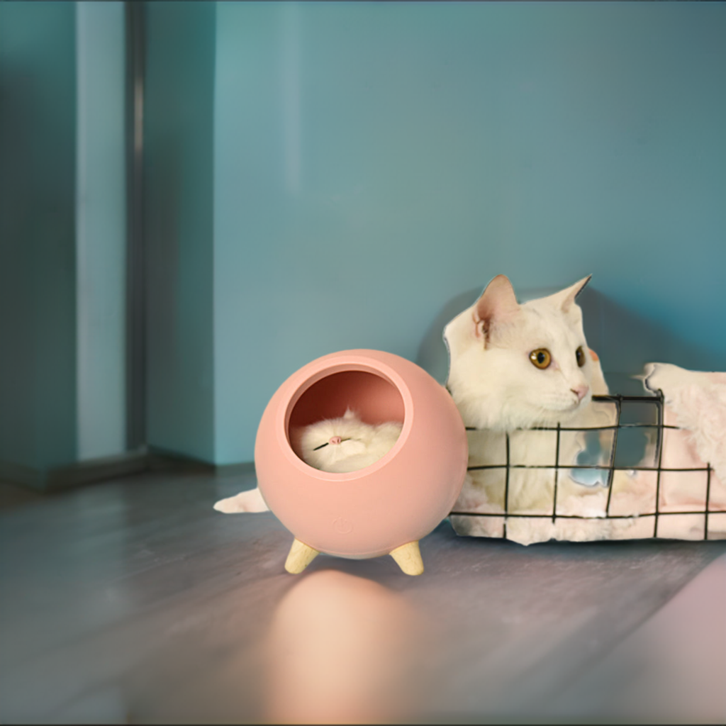 LED Cat Night Light USB Touch Bionic Dimming Atmosphere Room Decoration Lamp Holiday Gift