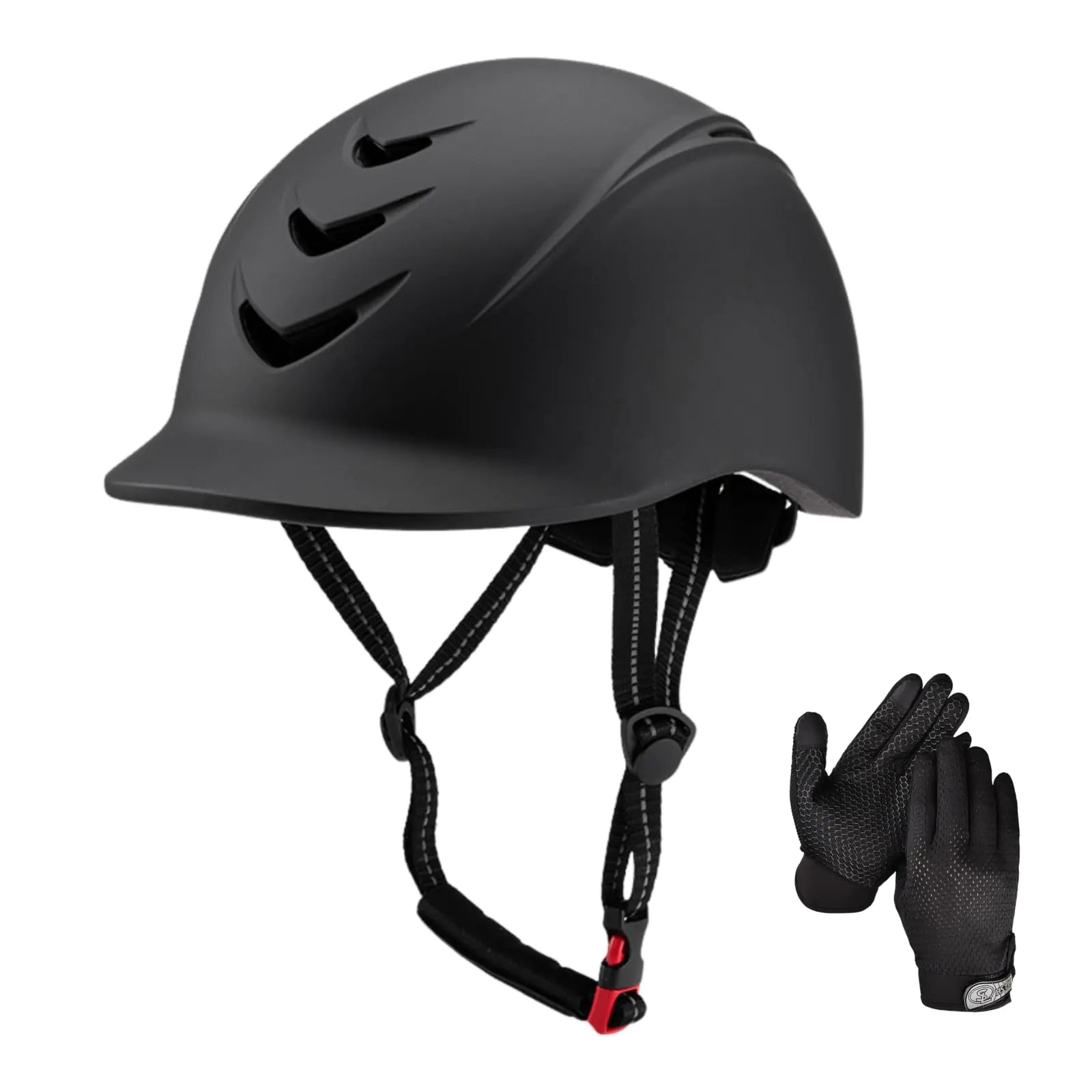 Equestrian Helmet and Gloves Set - view 2