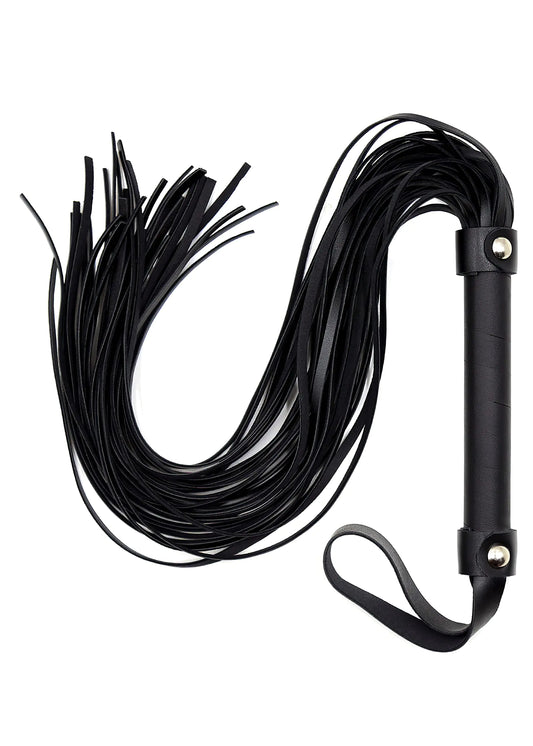 MALINERO Black Faux Horse Whip - Essential Equestrian Tool for Riding and Training