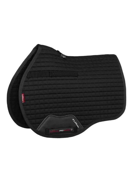 LeMieux General Purpose Cotton Square Saddle Pad - Black, small/medium/men's 3.5-7.5/women's 5-9